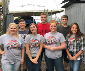 Ensemble members who performed the National Anthem at the North Washington Rodeo